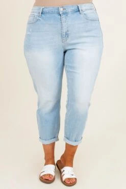 Made Just Fine Mom Jeans, Light Denim -Beyond Basics MadeJustFineMomJeans LightDenim 9116