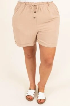 Make It Fabulous Shorts, Khaki -Beyond Basics MakeItFabulousShorts Khaki 3