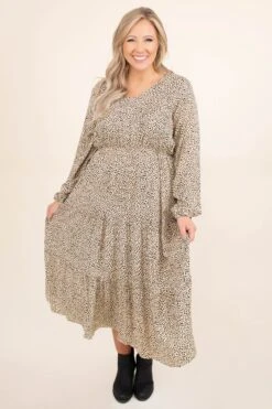 Beyond Basics -Beyond Basics MakesMeWannaDress Taupe 6828