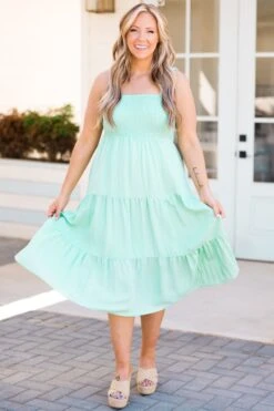 Meet Me By The Azaleas Dress, Light Mint -Beyond Basics MeetMeByTheAzaleasDress LightMint 15