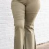 Meet Me In The Middle Bell Bottoms, Moss -Beyond Basics MeetMeInTheMiddleBellBottoms Moss 1220