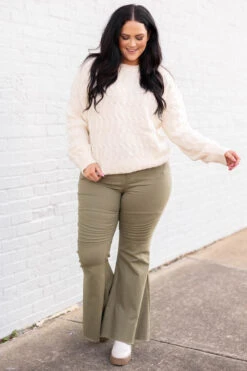 Meet Me In The Middle Bell Bottoms, Moss 9 Meet Me In The Middle Bell Bottoms, Moss -Beyond Basics MeetMeInTheMiddleBellBottoms Moss 1222