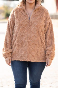 Mess Is Mine Pullover, Camel -Beyond Basics MessIsMinePullover Camel 1898