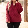 Mess Is Mine Pullover, Red 2 Mess Is Mine Pullover, Red -Beyond Basics MessIsMinePullover Red 7422