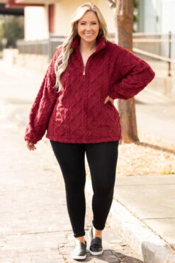 Mess Is Mine Pullover, Red -Beyond Basics MessIsMinePullover Red 7423