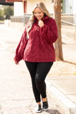 Mess Is Mine Pullover, Red -Beyond Basics MessIsMinePullover Red 7425