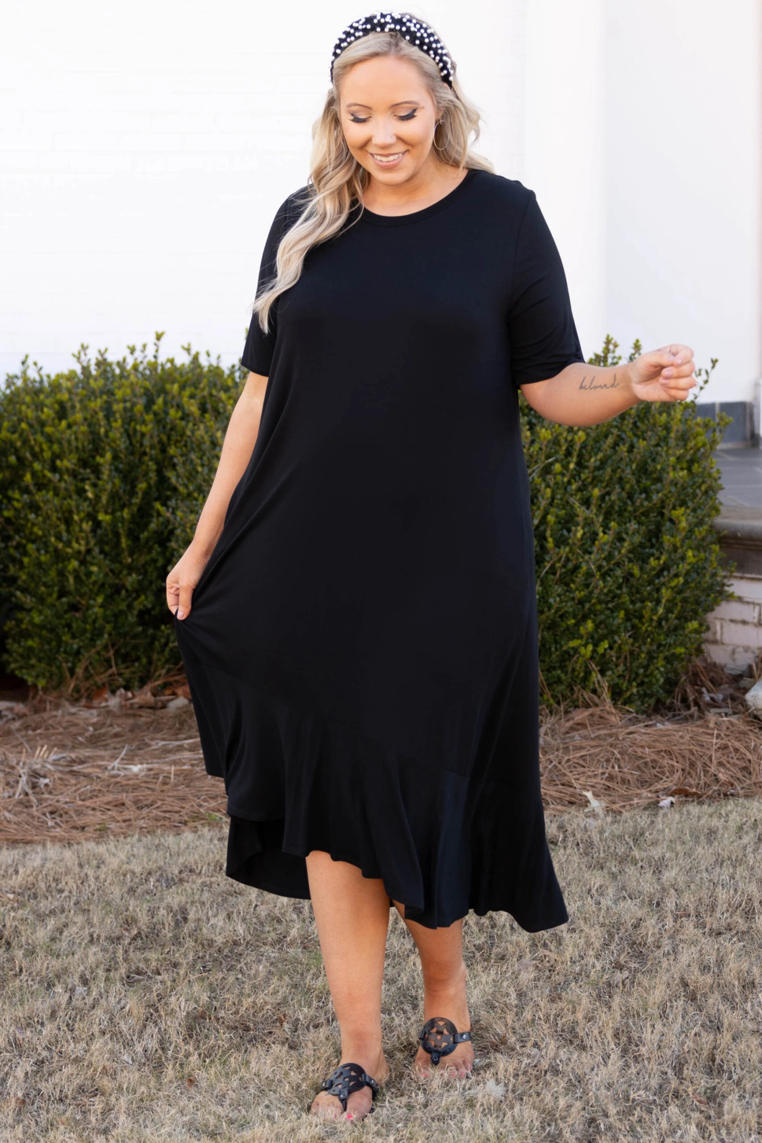 Mimosa's On Me Dress, Black 4 Mimosa's On Me Dress, Black - Image 2