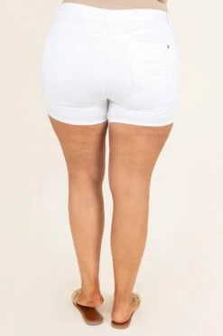 My Day Shine Shorts, White -Beyond Basics MyDayShineShorts White 3