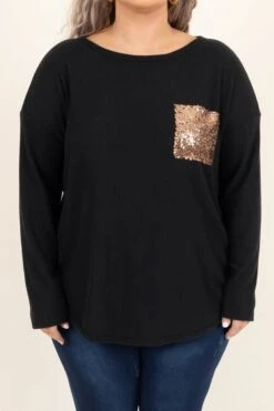 Mystery To Me Top, Black -Beyond Basics MysteryToMeTop Black 9278