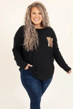 Mystery To Me Top, Black