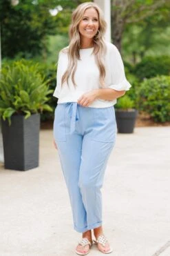 Nice For Once Pants, Light Blue -Beyond Basics NiceForOncePants LightBlue 5