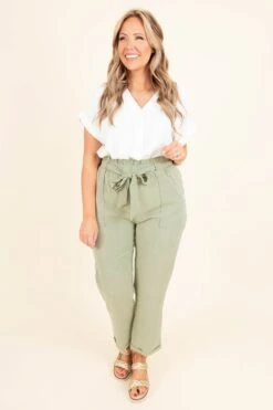 Nice For Once Pants, Sage 14 Nice For Once Pants, Sage -Beyond Basics NiceForOncePants Sage 9873