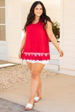 Nights In The Spotlight Top, Red -Beyond Basics NightsInTheSpotlightTop Red 4