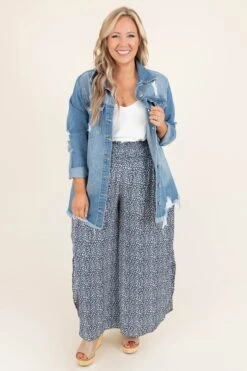 On The Patio Pants, Denim Blue -Beyond Basics OnThePatioPants DenimBlue 9106