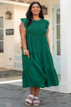 Our Sweet Memories Dress, Forest Green 9 Our Sweet Memories Dress, Forest Green -Beyond Basics OurSweetMemoriesDress ForestGreen 5