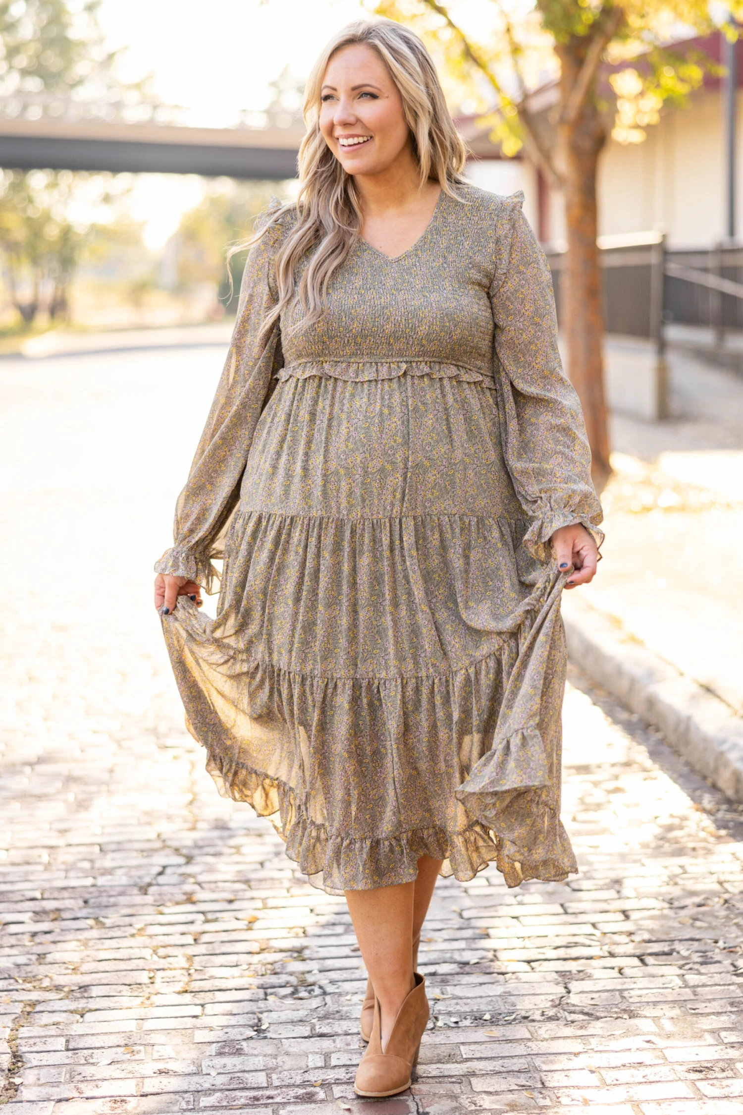 Out In The World Dress, Sage 4 Out In The World Dress, Sage - Image 2