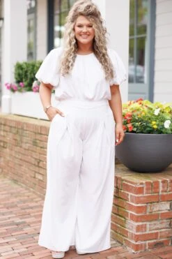 Passing The Street Pants, White -Beyond Basics PassingTheStreetPants White 1 2