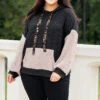 Passion For Perfection Hoodie, Black Taupe -Beyond Basics PassionForPerfectionHoodie BlackTaupe 8385