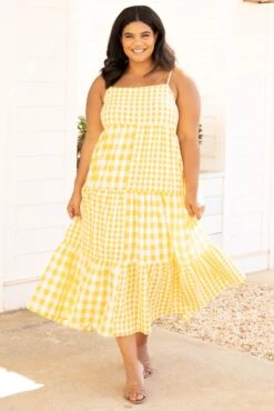 Picnic At The Beach Dress, Honey -Beyond Basics PicnicAtTheBeachDress Honey 9956