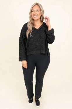 Pilates Please Pants, Black -Beyond Basics PilatesPleaseYogaPants Black 2