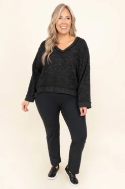 Pilates Please Pants, Black -Beyond Basics PilatesPleaseYogaPants Black