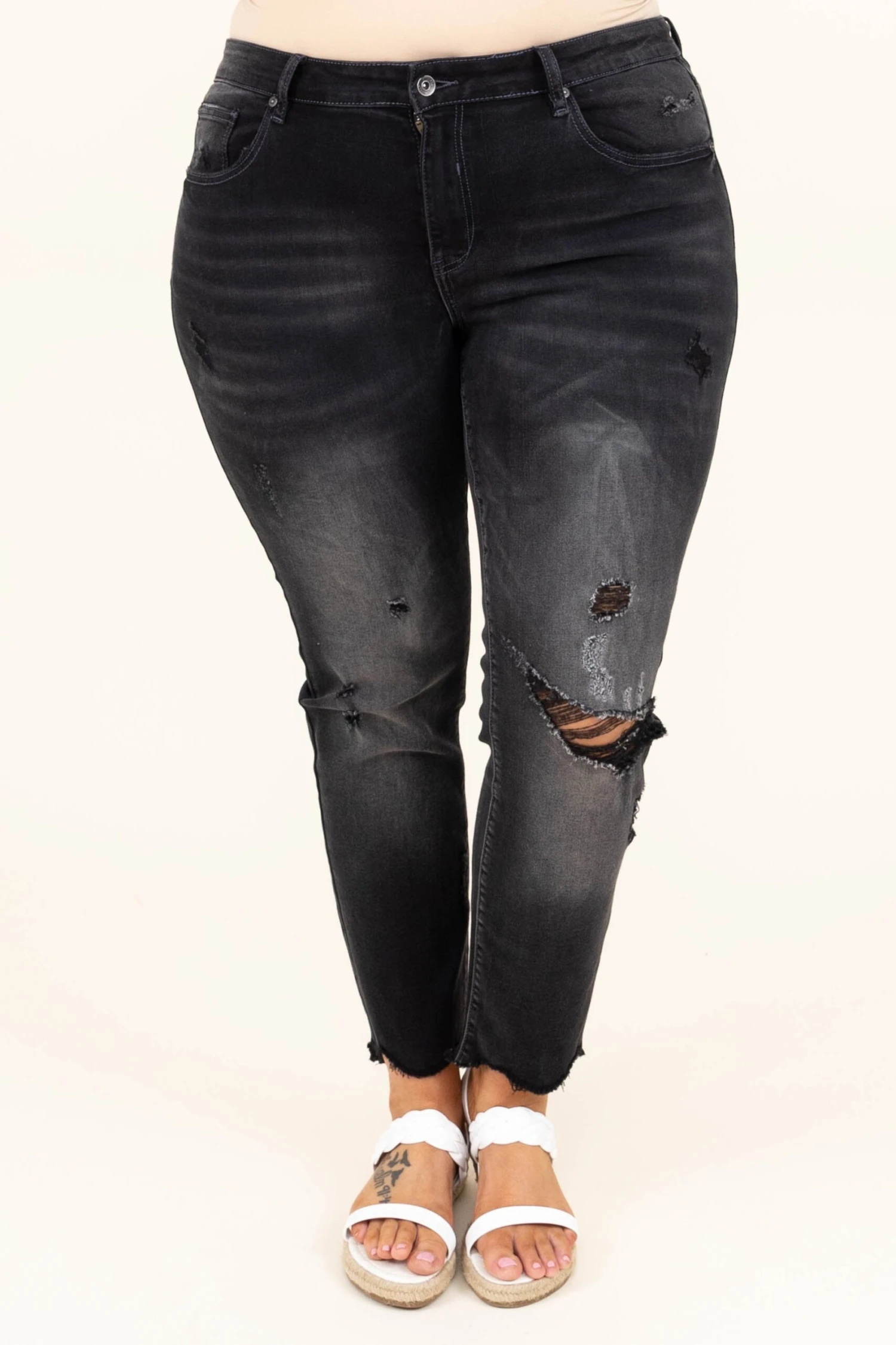 Relax The Mind Jeans, Gray 3 Relax The Mind Jeans, Gray