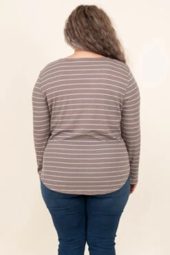 Remember Yesterday Top, Taupe -Beyond Basics RememberYesterdayTop Taupe 1316