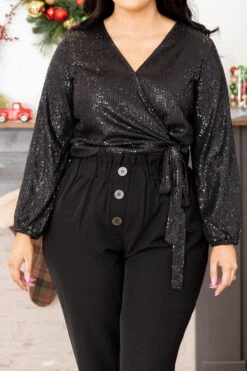 Right On Schedule Blouse, Black 11 Right On Schedule Blouse, Black -Beyond Basics RightOnScheduleBlouse Black 0370