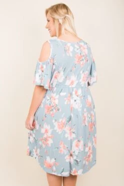 By The Seaside Dress, Blue -Beyond Basics SOL 4677
