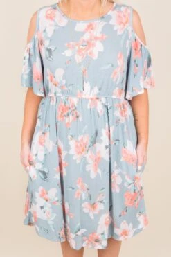 By The Seaside Dress, Blue -Beyond Basics SOL 4678