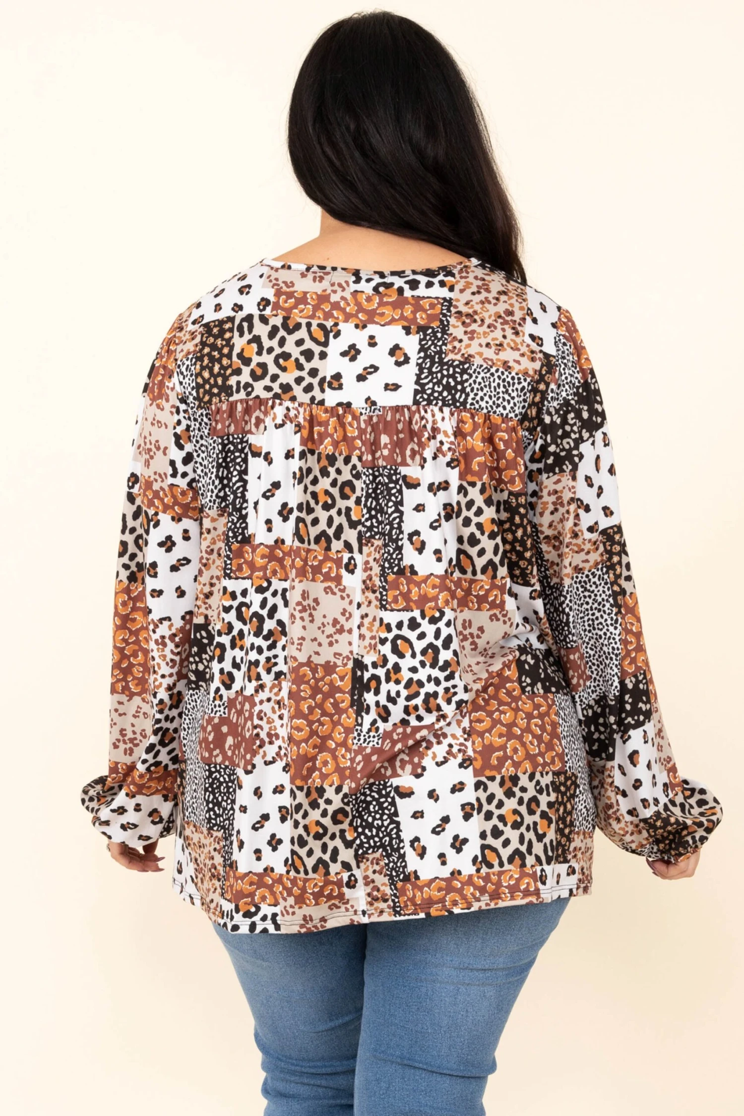 Safari Dreams Top, Caramel/Black/Ivory 7 Safari Dreams Top, Caramel/Black/Ivory - Image 5