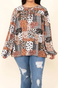 Safari Dreams Top, Caramel/Black/Ivory 11 Safari Dreams Top, Caramel/Black/Ivory -Beyond Basics SafariDreamsTop Caramel Black Ivory 7557