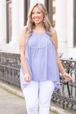 She Got Away Tank, Lavender