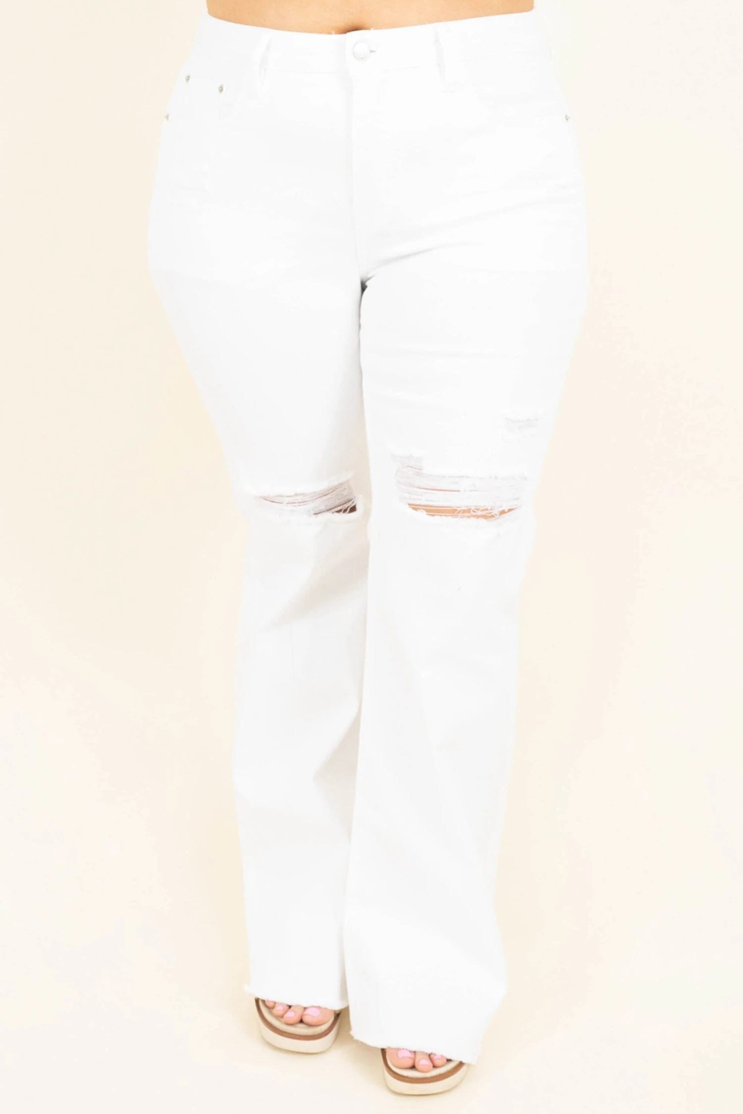 Snazzy Summer Jeans, White 3 Snazzy Summer Jeans, White
