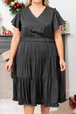 Southern Soul Dress, Charcoal -Beyond Basics SouthernSoulDress Charcoal 1073