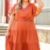 Southern Soul Dress, Rust -Beyond Basics SouthernSoulDress Rust 2