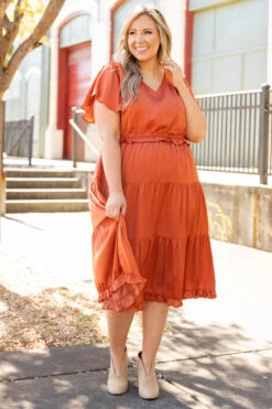 Southern Soul Dress, Rust -Beyond Basics SouthernSoulDress Rust 3