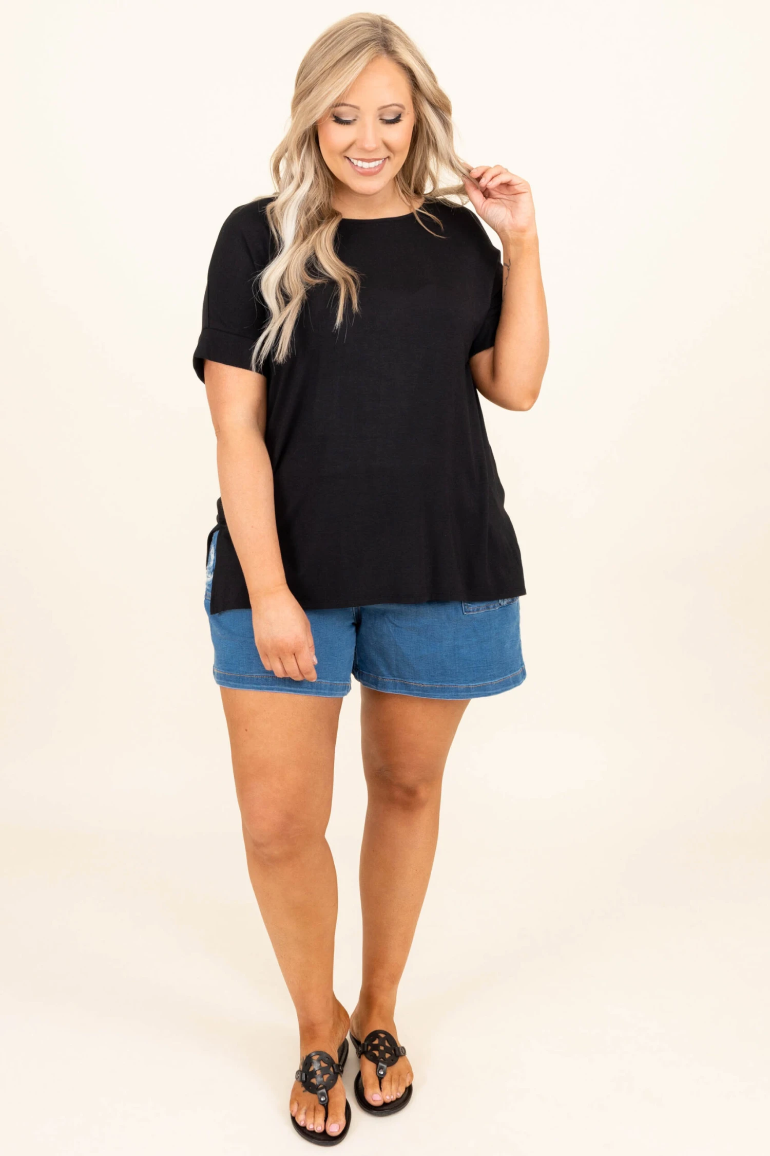 Heat Waves Shorts, Light Denim 6 Heat Waves Shorts, Light Denim - Image 4