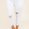Spotlight All Over Jeans, White -Beyond Basics SpotlightAllOverJeans White