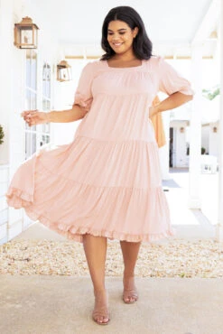 Spring Horizon Dress, Blush 10 Spring Horizon Dress, Blush -Beyond Basics SpringHorizonDress Blush 0194
