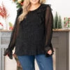 Stay Out All Night Blouse, Black 2 Stay Out All Night Blouse, Black -Beyond Basics StayOutAllNightBlouse Black 0513