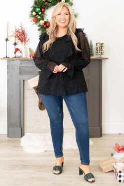 Stay Out All Night Blouse, Black -Beyond Basics StayOutAllNightBlouse Black 0516