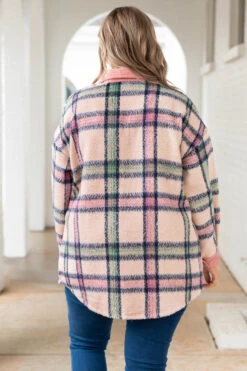 Staying Next To You Shacket, Pink -Beyond Basics StayingNextToYouShacket Pink 9500