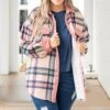 Staying Next To You Shacket, Pink -Beyond Basics StayingNextToYouShacket Pink 9507
