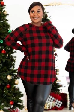 Stop Complaining Top, Red-Black