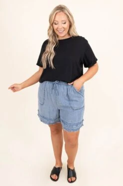 Strolling The Shore Shorts, Medium Wash 11 Strolling The Shore Shorts, Medium Wash -Beyond Basics StrollingTheShoreShorts MediumWash 9993