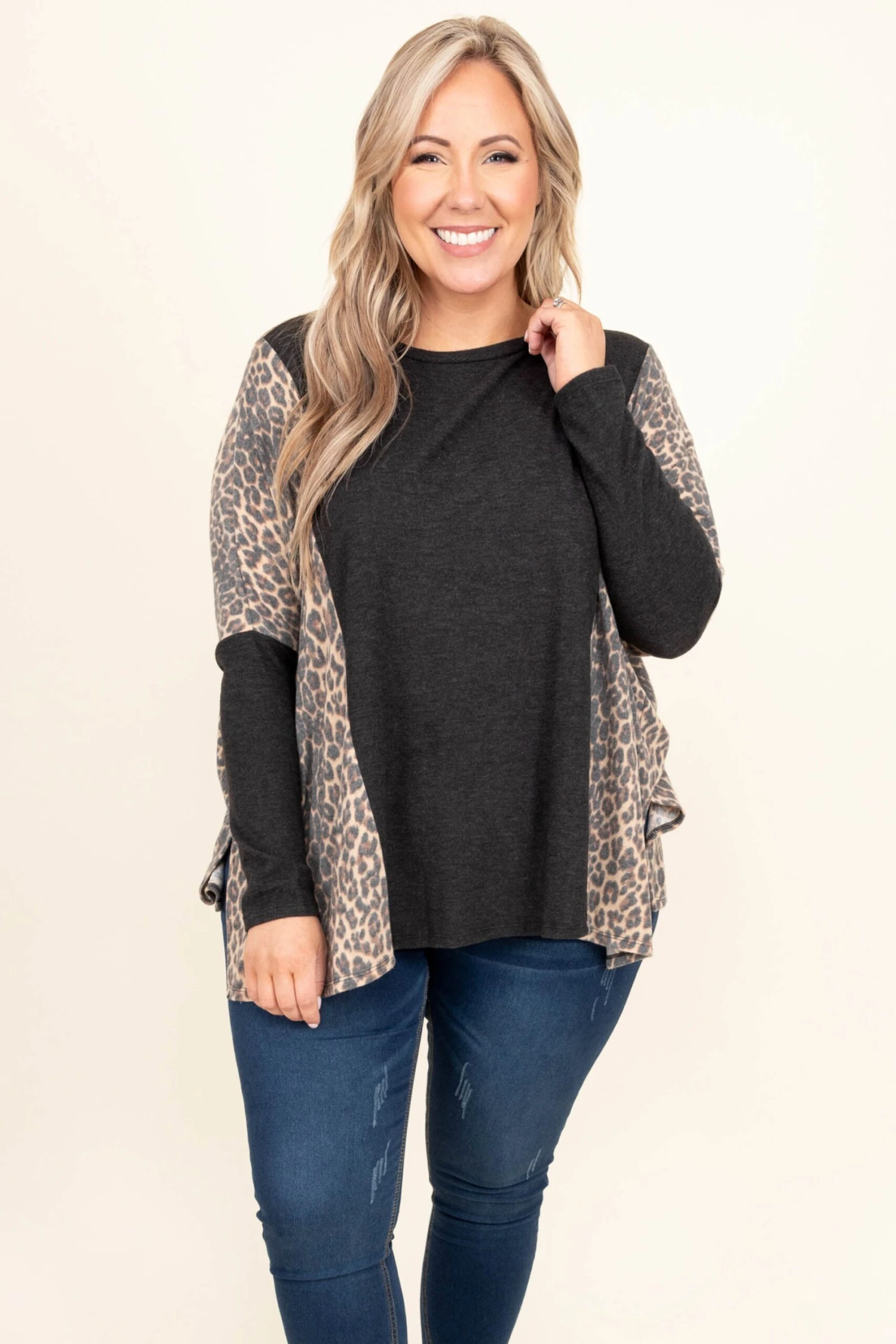 Stunning Statement Top, Charcoal 3 Stunning Statement Top, Charcoal