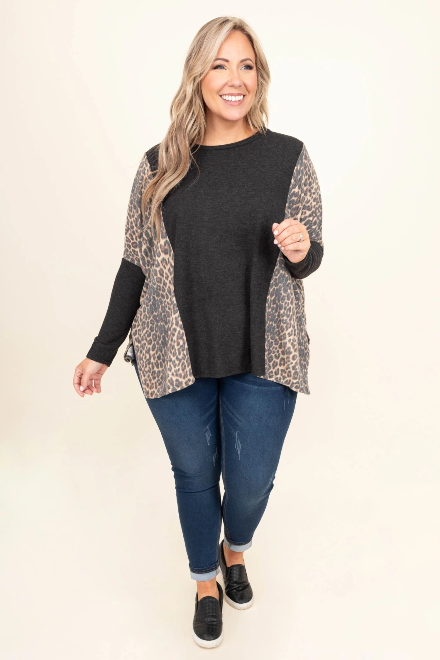 Stunning Statement Top, Charcoal 4 Stunning Statement Top, Charcoal - Image 2