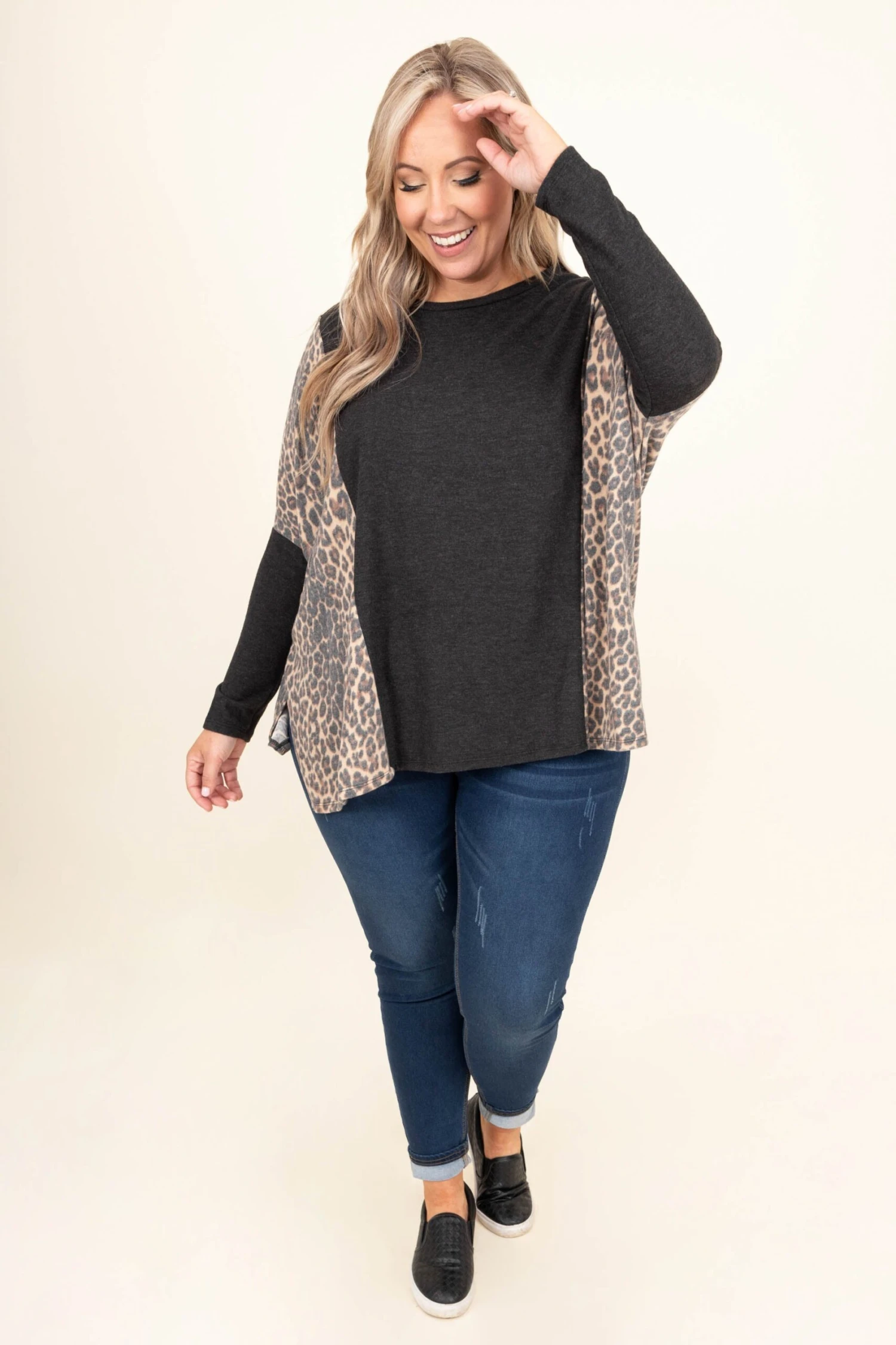 Stunning Statement Top, Charcoal 5 Stunning Statement Top, Charcoal - Image 3