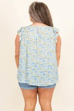 Summer Crush Tank, Blue -Beyond Basics SummerCrushTank Blue 3434